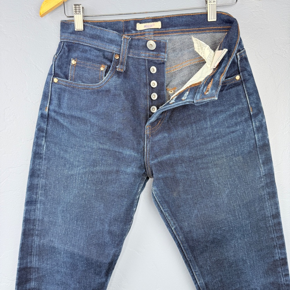 Unbranded Brand UB621 Jeans‎ Women 28 Blue Relaxed Tapered 21oz Selvedge Denim - Picture 6 of 12